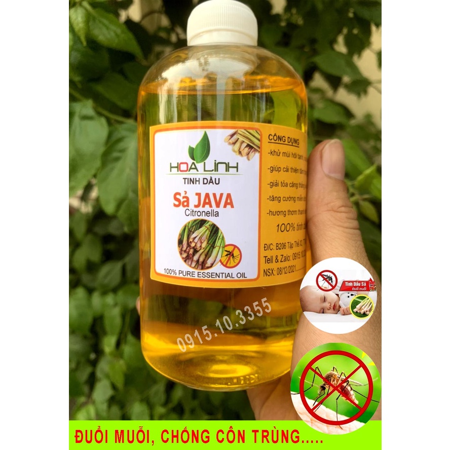 0,5 lít tinh dầu sả đuổi muỗi, kiến và côn trùng - HOALINH