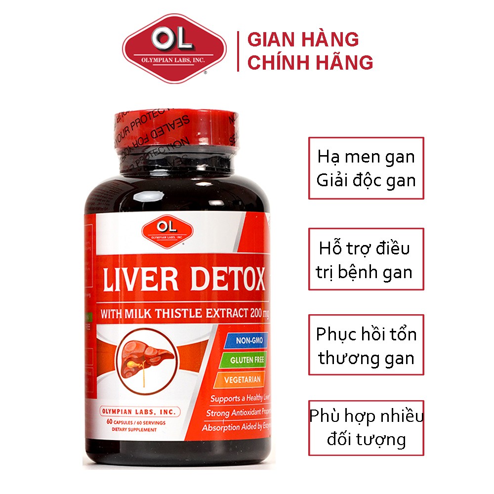 Liver Detox Olympian Labs - Lọ 60 Viên - Viên uống bảo vệ chức năng gan
