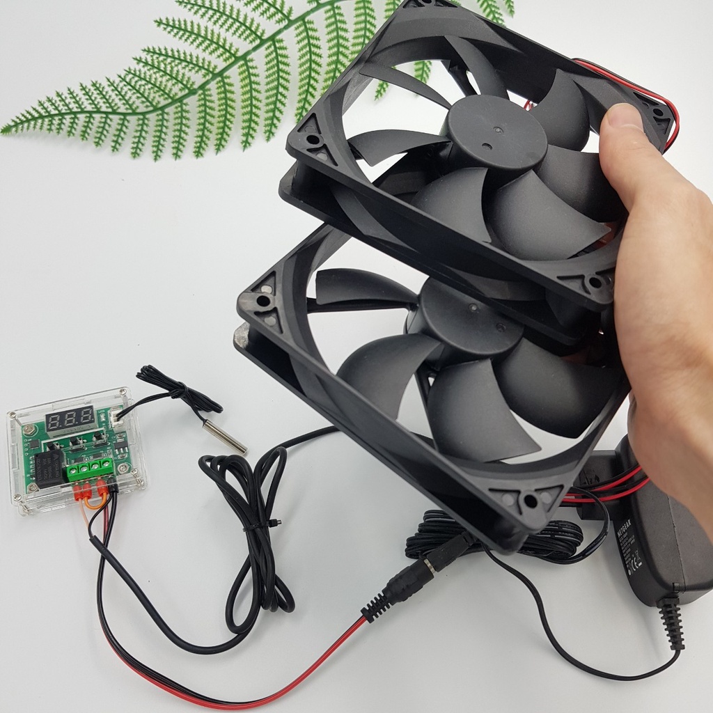 Bộ Quạt Tản Nhiệt Cài Đặt Theo Nhiệt Độ 8CM 9CM 12CM FAN-T1201 FAN-T901