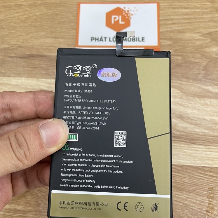 Pin xiaomi Mi Max 3 BM51 Lehehe Chất Lượng Cao