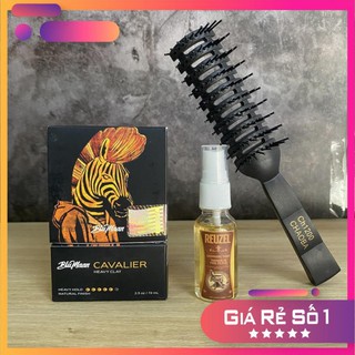 Sáp vuốt tóc Blumaan Cavalier Clay | Ngựa Vằn + Tặng lược + Pre Syling Reuzel Tonic 20ml