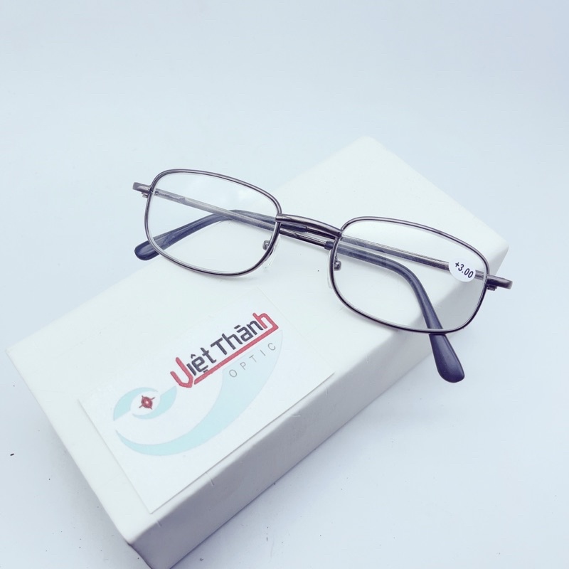 HCM mắt kính lão kính viễn thị cho người già đọc sách VIỀN KIM LOẠI ĐEN MẮT NHỎ L11
