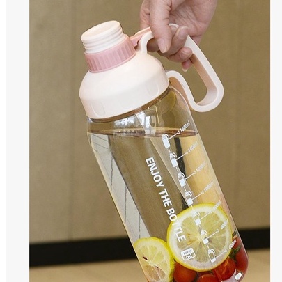 Bình Nước Thể Thao Cầm Tay Dung Tích Lớn Có Vạch Chia Dung Tích 1800ML