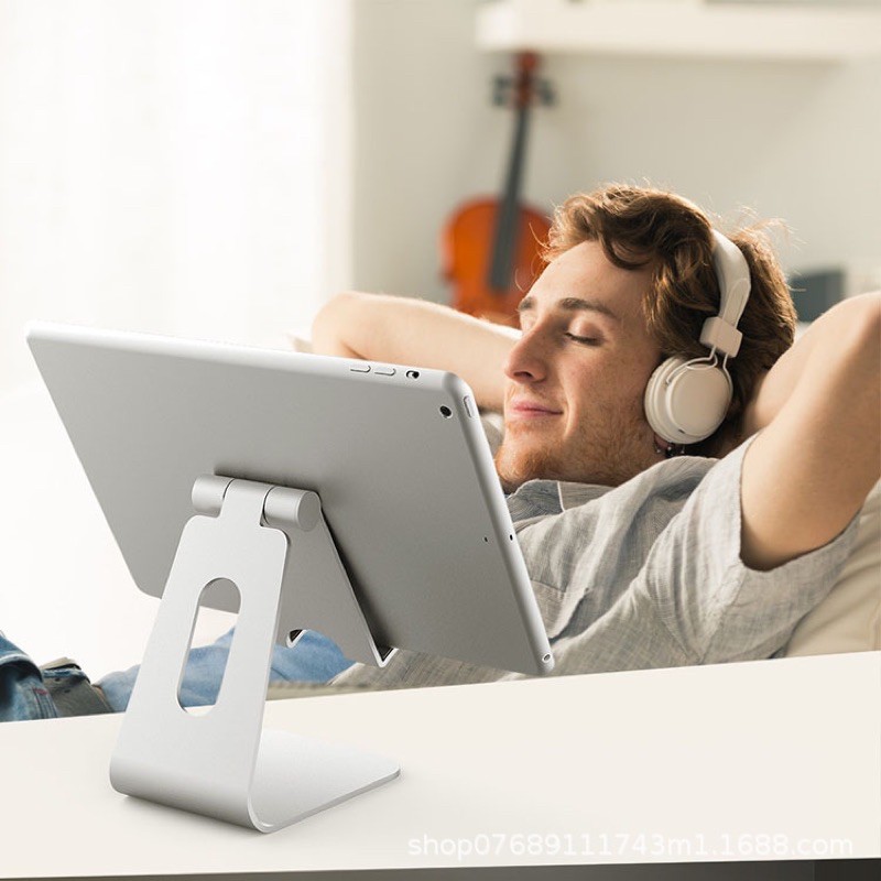 Giá đỡ nhôm Aluminum cao cấp để Ipad, Iphone, kẹp điện thoại, máy tính bảng - Loại chắc chắn (AG01) | BigBuy360 - bigbuy360.vn