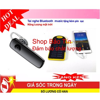 Tai nghe Music kết hợp nghe nhạc Tặng kèm Pin sạc dự phòng Năng Lượng Mặt trời dung lượng 10000mAh