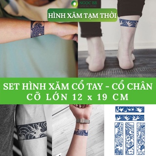 Hình Xăm Tạm Thời, Hình Xăm Cổ Tay, Cổ Chân, Siêu chống nước,Siêu đẹp