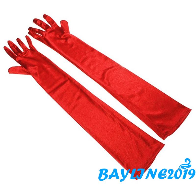 Găng Tay Dài Hở Ngón Màu Sắc Thời Trang Cho Nữ