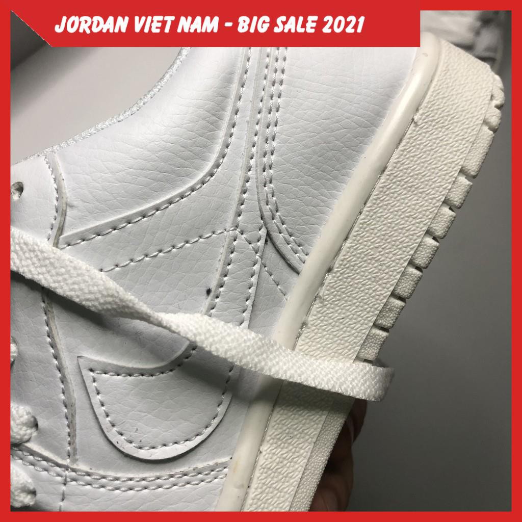 Giày Jordan [Khuyến Mại] Giày Sneaker JDA Trắng Siêu Chất, Đế Khâu, Da Bò Nhăn Cao Cấp | JDTT001