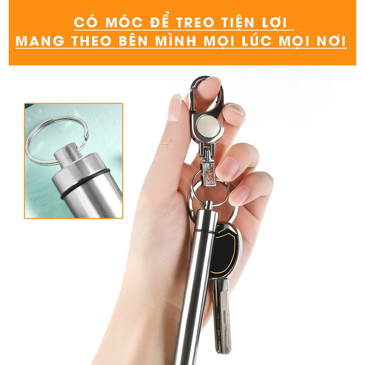 Bộ Dụng Cụ 7 Món Lấy Ráy Tai, Ngoáy Tai,Vệ Sinh Tai Thép Không Gỉ An Toàn Gia Đình - Có Móc Treo Tiện Lợi