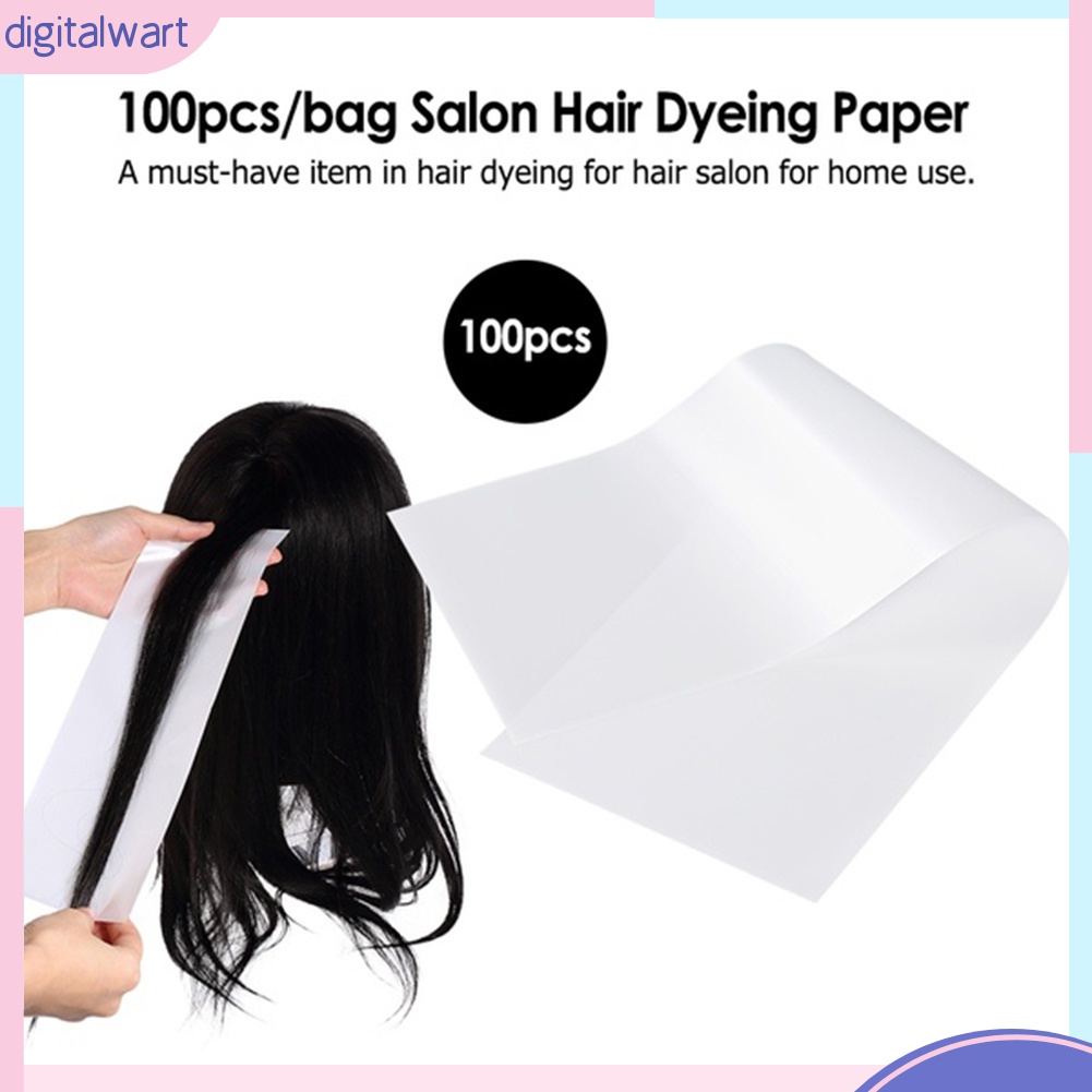 Set 100 Tấm Tách Giấy Bằng Nhựa Chuyên Dụng Cho Nhuộm Tóc Có Thể Tái Sử Dụng