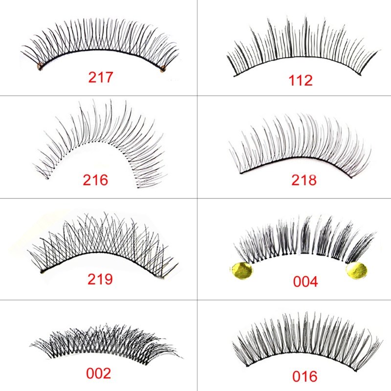 Set 10 Cặp Lông Mi Giả Handmade Dày Và Dài Mềm Mại Tự Nhiên