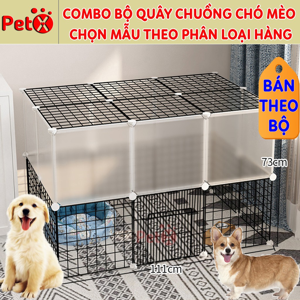 Quây chuồng chó mèo lắp ghép nuôi thú cưng sơn tĩnh điện giá rẻ-7 RUBY DECOR