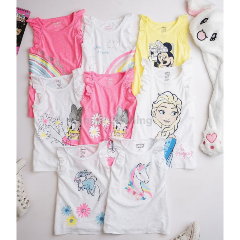 Áo thun bé gái tay cánh tiên mềm mát cho bé 12m-7t