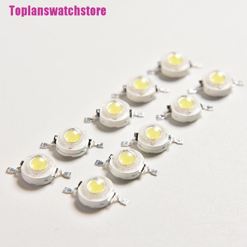 [Toplans] 10 Cái Đèn LED SMD Trắng Tinh Khiết 1W