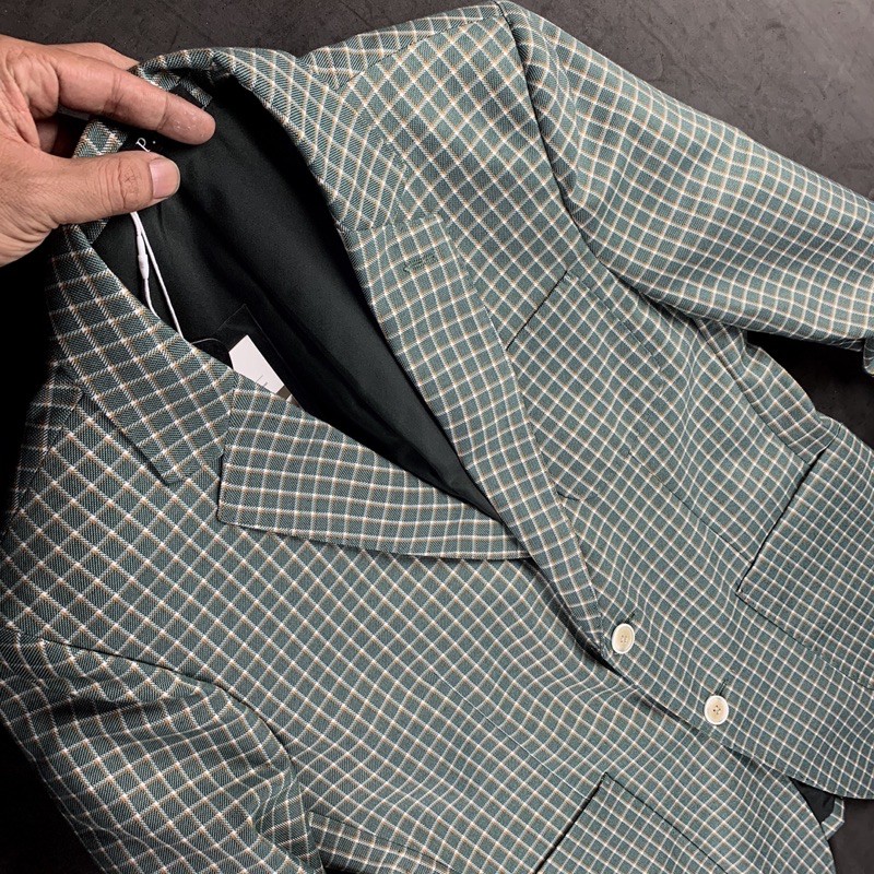 Áo khoác Balzer, vest, demi nam kẻ , vải chống nhàu , màu vintage công sọ thu đông 2020 từ n4mstore