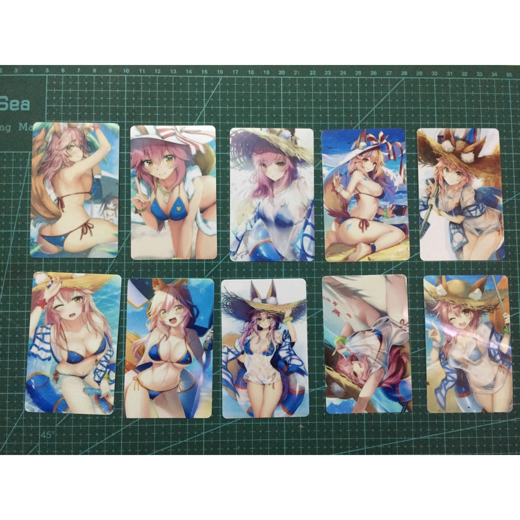 Bộ thẻ ảnh FGO fate grand order Tamamo no Mae bikini