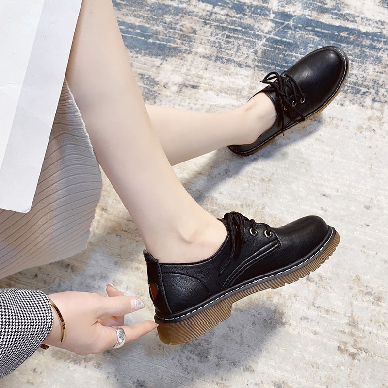 Giày Da Nữ Cổ Thấp Thời Trang Anh Quốc 2 Màu | BigBuy360 - bigbuy360.vn