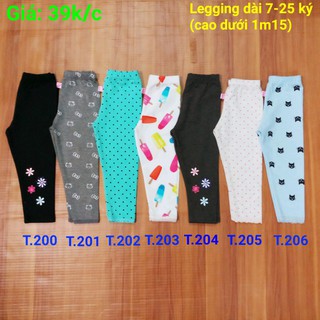 Quần bé gái - Quần legging bé gái 8-25kg