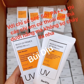 Kem chống nắng bảo vệ da mặt Bien Vita Multi UV Plus Primer nâng tông nền tự nhiên