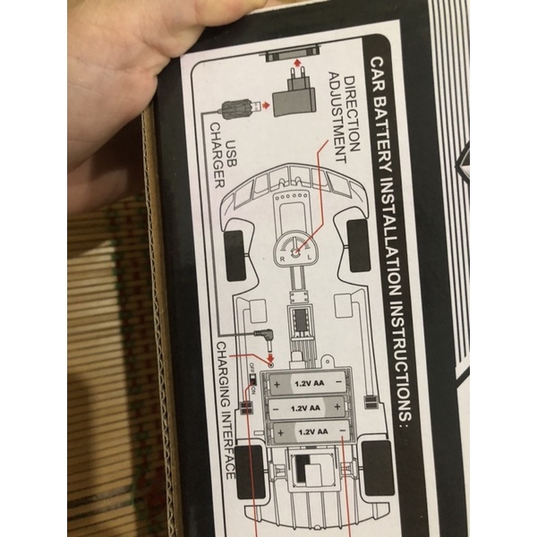 Oto điều khiển thể thao kèm pin sạc điện