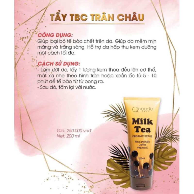 Tẩy tế bào chết sữa tươi trân châu queenie skin - ảnh sản phẩm 4