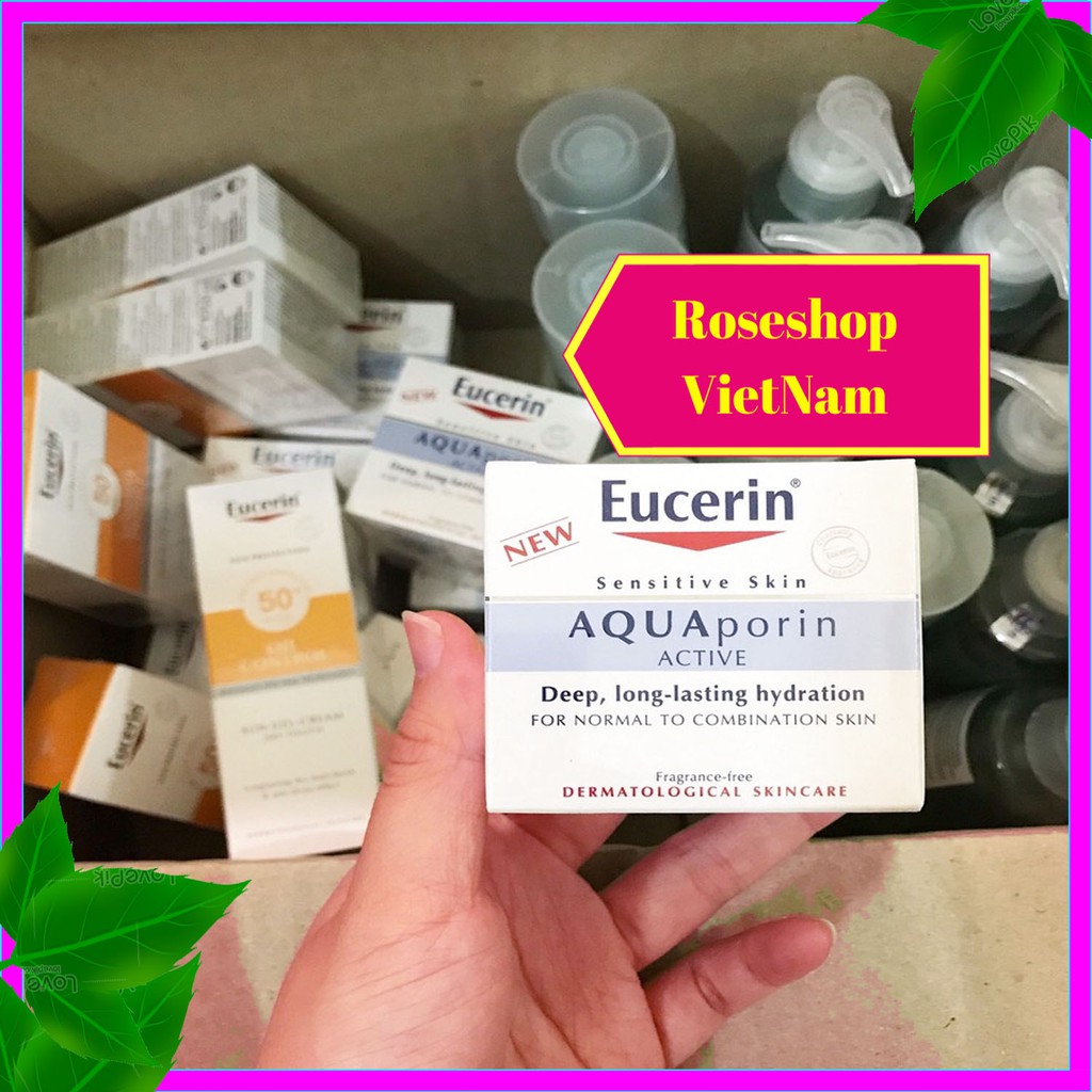 ✅Kem Dưỡng Ẩm Eucerin AquaPorin Active For Normal To COMBINATION SKIN - Aqua Porin Cho Da Thường,Hỗn Hợp. RSVN SP68