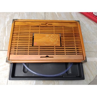 Khay gỗ đựng bộ ấm chén