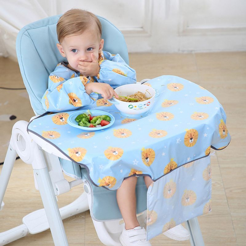 Yếm Ăn Dài Tay Chống Thấm Nước Tiện Lợi Dành Cho Bé