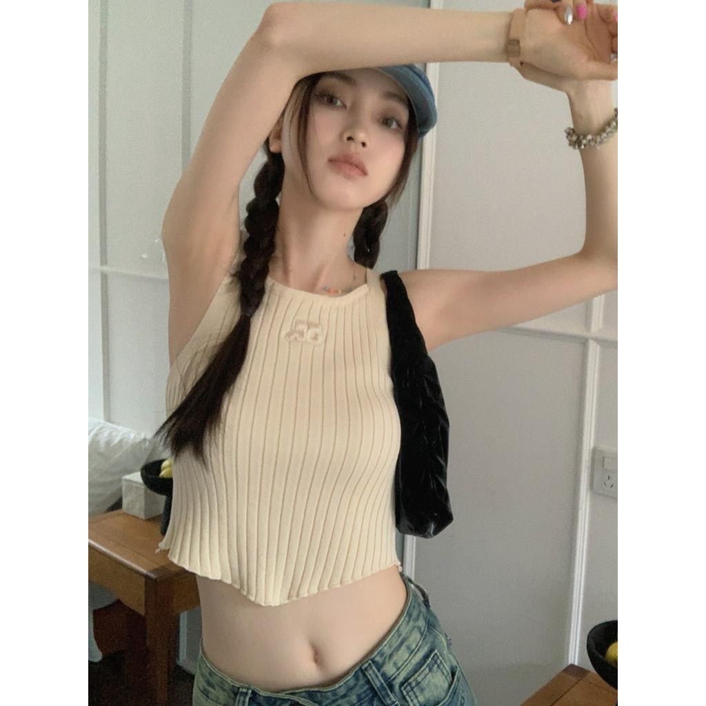 Áo Dây Dệt Kim Kẻ Sọc Dáng Ôm Thời Trang Dành Cho Nữ 62654