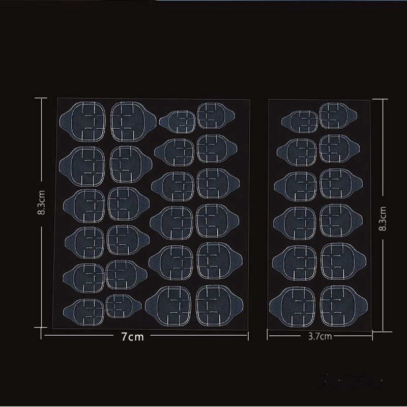 Set 24 keo dán móng giả trong suốt K2