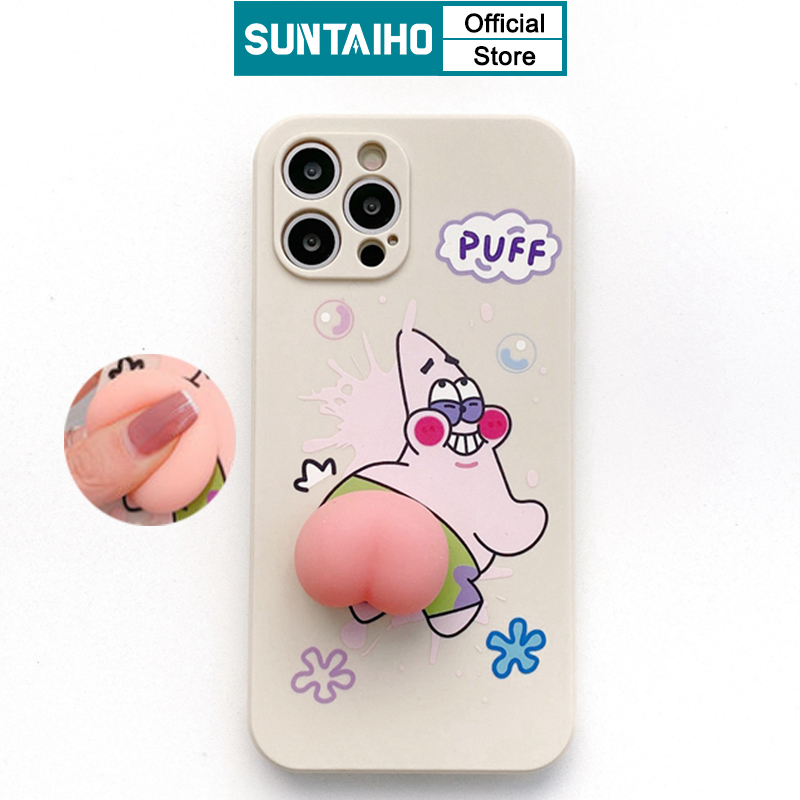 Ốp điện thoại Suntaiho silicon dẻo họa tiết vui nhộn cho iPhone 11 Pro Max 12 mini Pro max 7 8 Plus X XS XR XS MAX | BigBuy360 - bigbuy360.vn