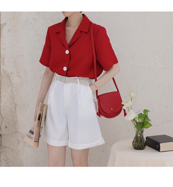 Quần short culottes gấp ống ulzzang styleHàng Quảng Châu Cao Cấp