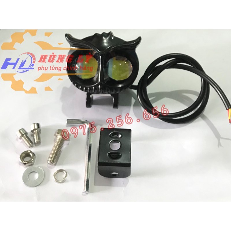 Đèn Gầm 2 mắt cú trắng vàng đèn ô tô phụ tùng ô tô các loại phụ tùng Hùng Lỳ