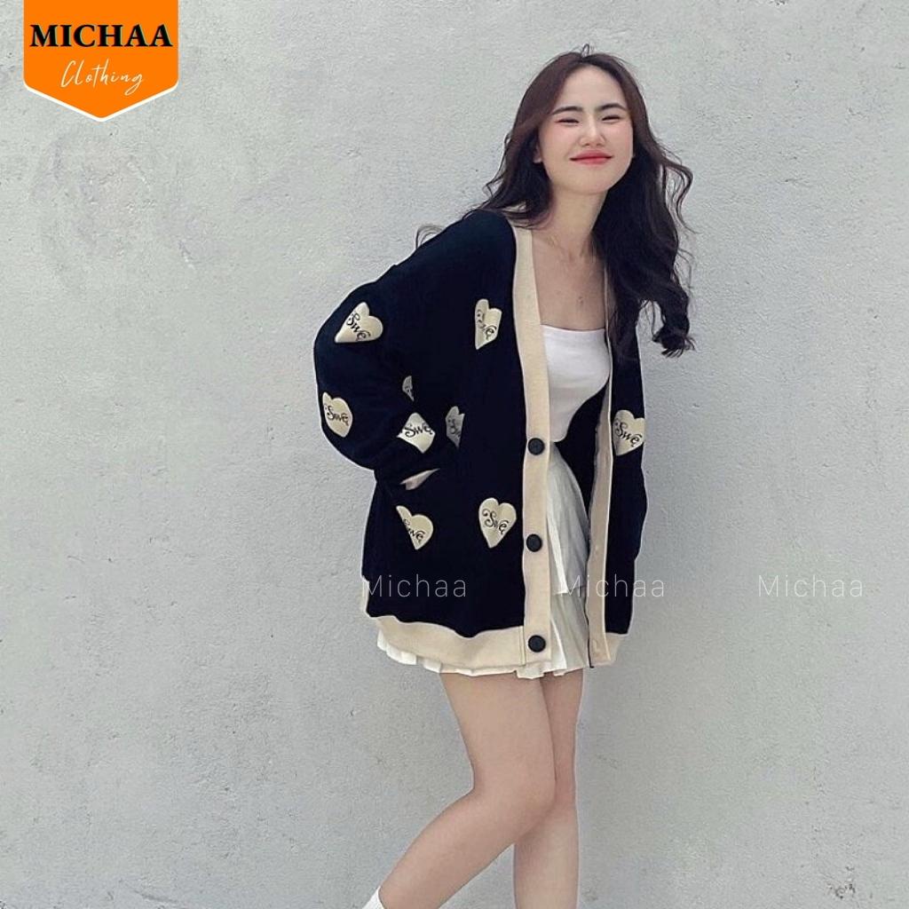 Áo Khoác Nỉ Cardigan SWE Ulzzang Unisex Form Rộng Hình In Đẹp Chất Nỉ Bông - MICHAA