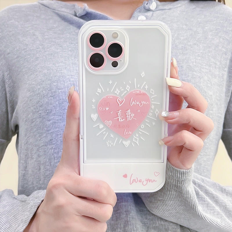 Ốp lưng iphoneỐp Điện Thoại  Kèm Giá Đỡ Tàng Hình Họa Tiết Hoạt Hình Dễ Thương Cho iphone 14 / 13Pro 12 / xs / 6 / 7 / 8PLUSDinuo case