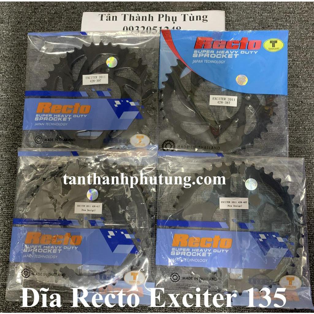 Đĩa RECTO chĩnh hãng Exciter 135: 38T, 39T, 40T, 41T