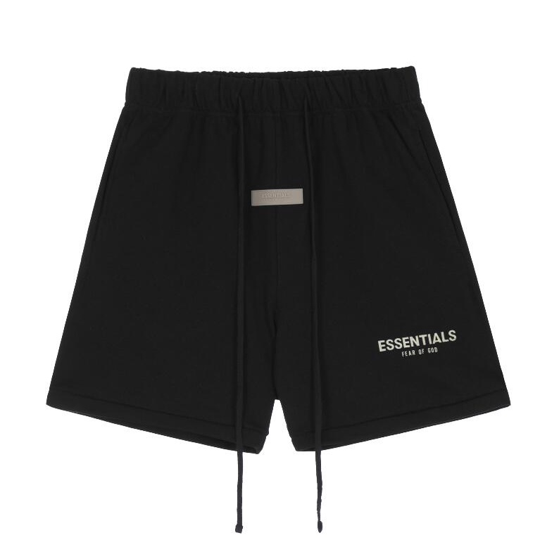Quần Short Cotton Dây Rút Unisex Thời Trang Đường Phố