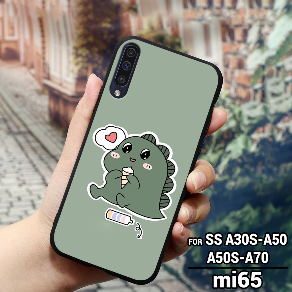 Ốp lưng SAMSUNG GALAXY A30S - A50 - A50S - A70 - A7 2018- A9 2018 in hình chú khung long xanh