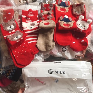 Set tất trẻ em tất noel bé trai bé gái