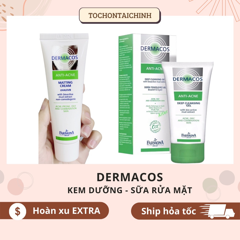 Sữa rửa mặt Dermacos Anti-Acne Deep Cleansing Gel 150Ml