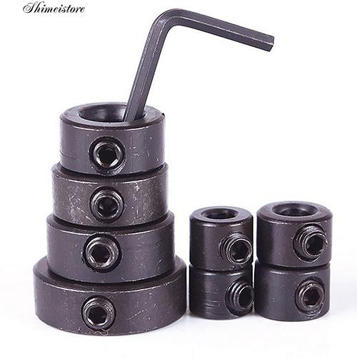 Set 8 vòng cố định mũi khoan kèm cờ lê lục giác tiện lợi gia công vật liệu gỗ