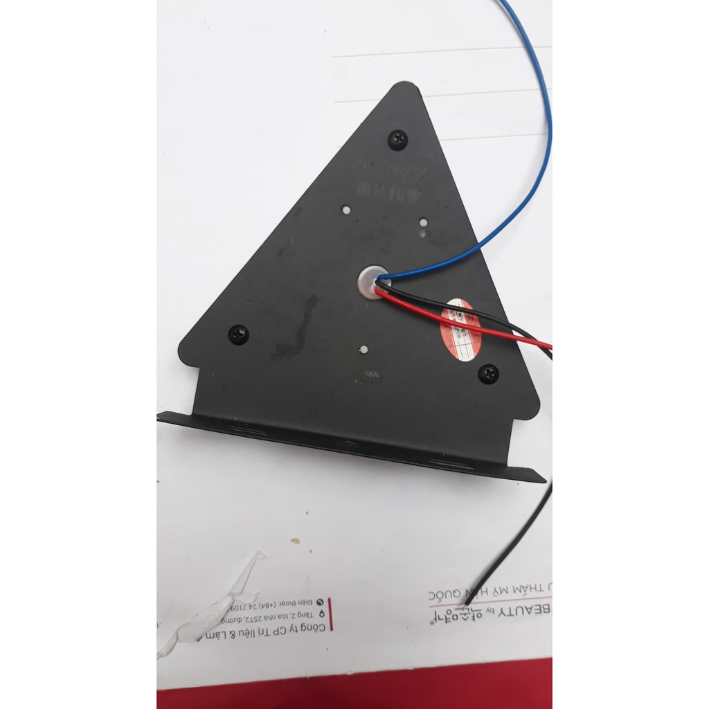 Đèn led trang trí tam giác đỏ : 24V