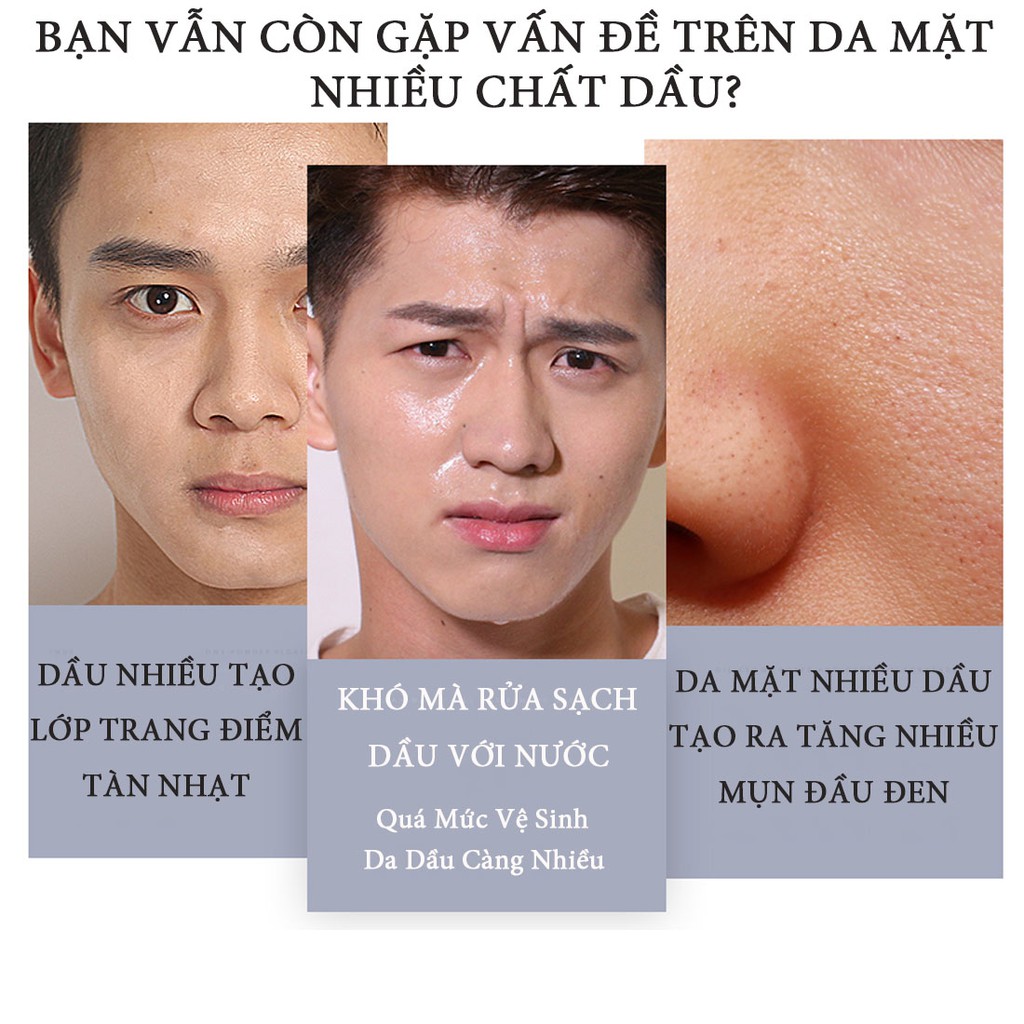 Giấy Thấm Dầu Da Mặt Nam &amp; Nữ BLUEMAN Giảm Nhờn Ngừa Mụn 100 tờ/hộp