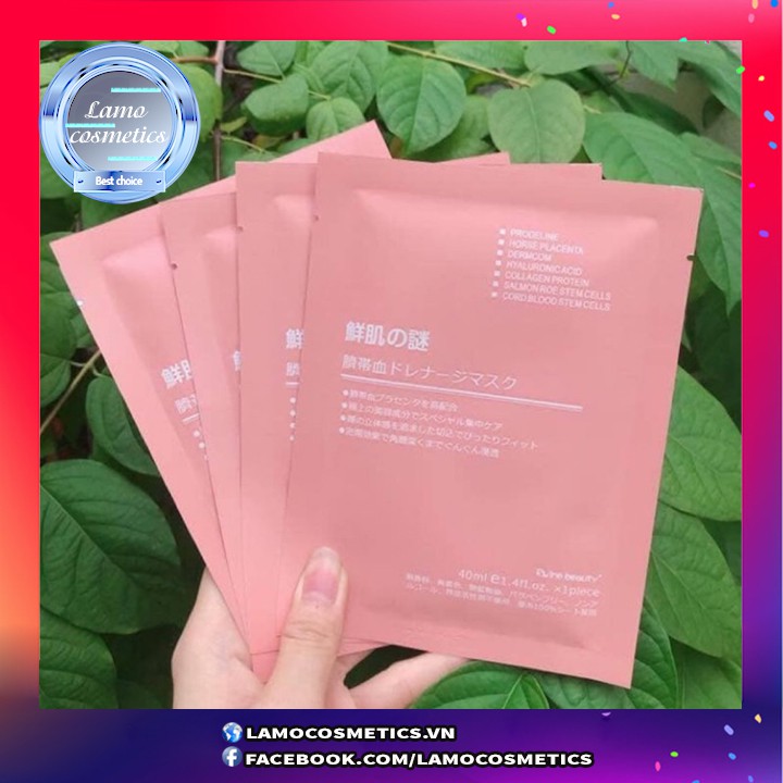 [DATE 2023+Tem] Mặt Nạ Tế Bào Gốc Nhau Thai Cuống Rốn Nhật Bản Rwine Beauty Steam Cell Placenta Mask Chính Hãng 100%