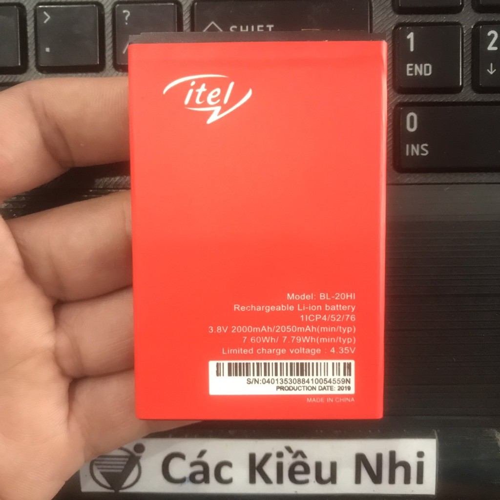 Pin iTel A15 | A16 | A16 Plus | A23 | A32 A32F | BL-20HI 2050mAh 3.8V 7.79Wh