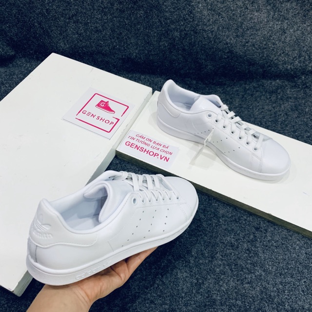 [shop sale] [ hàng cao cấp ] [Chính Hãng] Giày Adidas Stan Smith All White (S75104) chính hãng [ mẫu đẹp ]