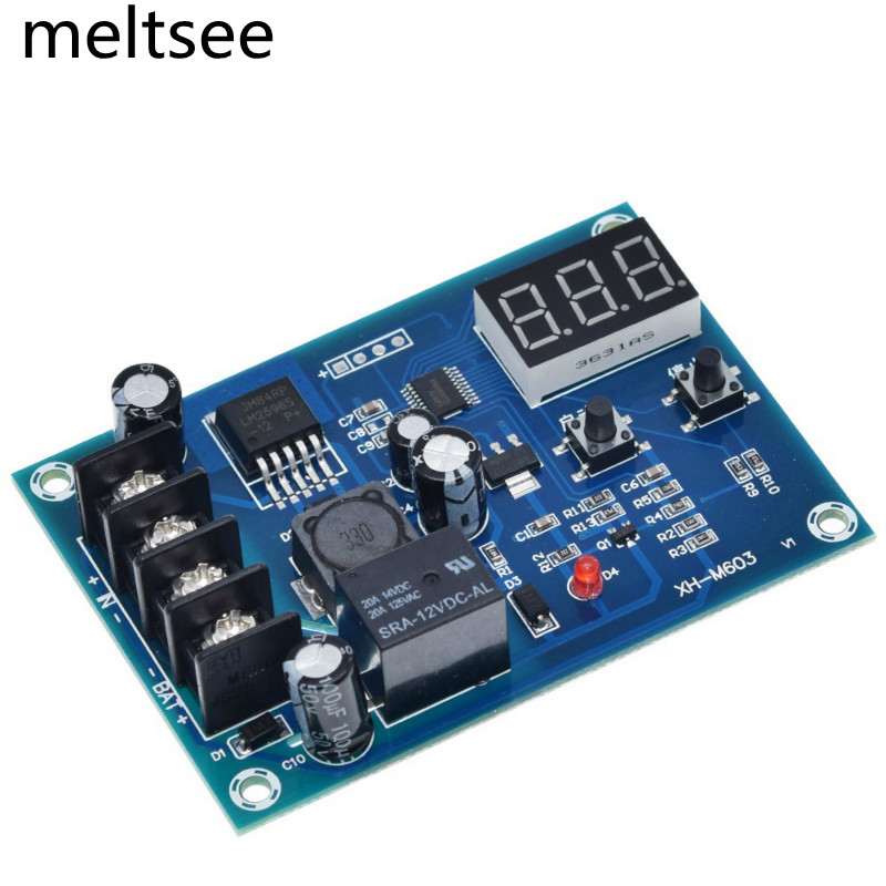 Bo mạch mô đun điều khiển sạc pin XH-M603 12-24V có công tắc điều khiển bảo vệ và màn hình LED dùng cho pin lithium
