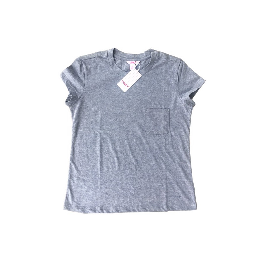 Áo mặc nhà nữ Vincy thun trơn có túi đắp ATT010W85