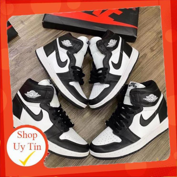 ❤️JorDanPanda❤️[ FREESHIP –BẢO HÀNH 12 THÁNG] GIÀY SNEAKER NAM NỮ JORDAN CAO CỔ ĐEN TRẮNG HOT TREND