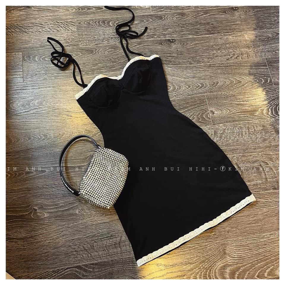 [Mã SKAMA06 giảm 8% tối đa 50K đơn 250K] Váy Body Hai Dây Cúp Ngực Pha Ren Sexy | BigBuy360 - bigbuy360.vn